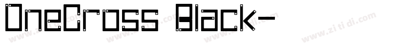 OneCross Black字体转换